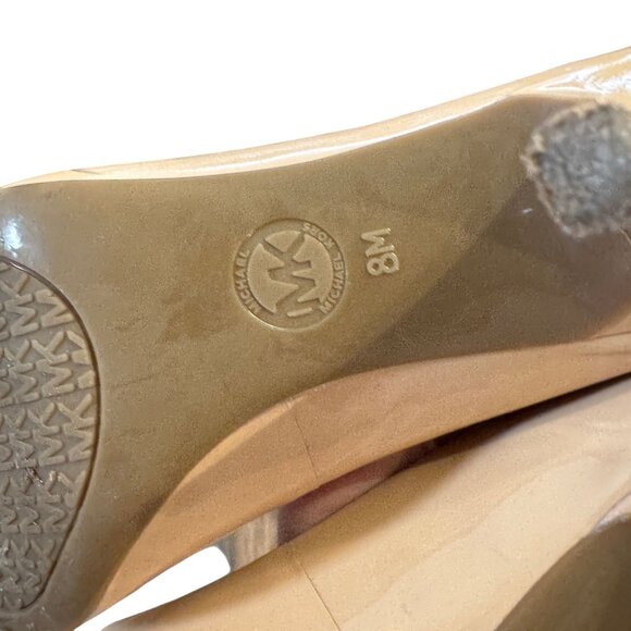 Michael Kors Womens Nude Patent Leather Pointed-Toe Heels Size 8 - Picture 9 of 9